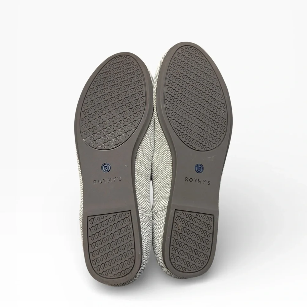 Rothy's Women's the square Gray Flat ballet shoes 8